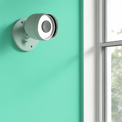 Lima vivint camera facing a window